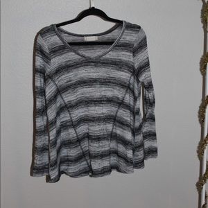 Black and Gray Long Sleeve Shirt/ Sweater